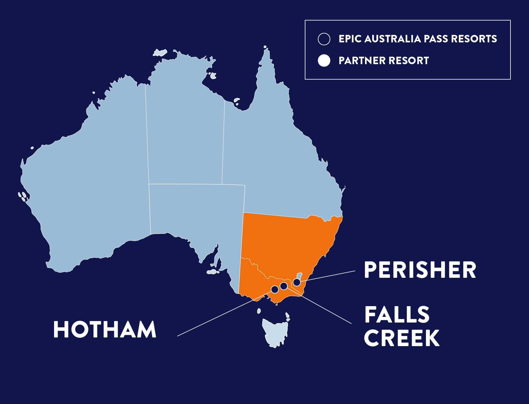 Australia Resort Access Map